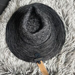 Steve Madden Black Wide-Brim Hat